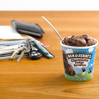 Ice Cream on table with keys