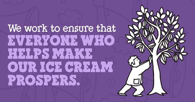 Ensure that Everyone who helps make our ice cream prospers