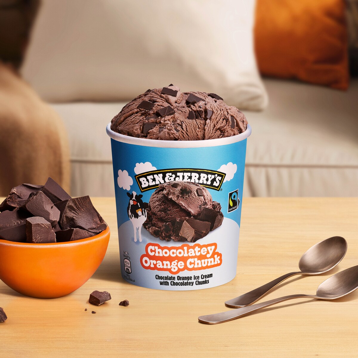 Chocolatey Orange Chunk Ice Cream - Tub 2 / 4