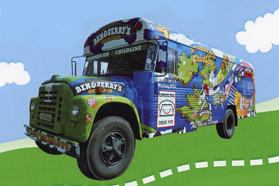 the Flying Friesian, a raucous tour bus retrofitted for fun