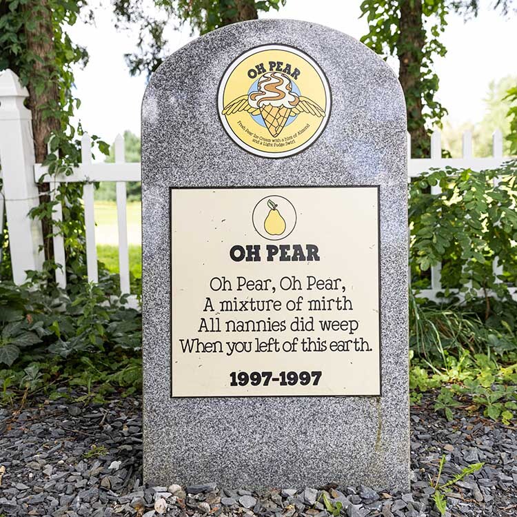 Oh Pear tombstone