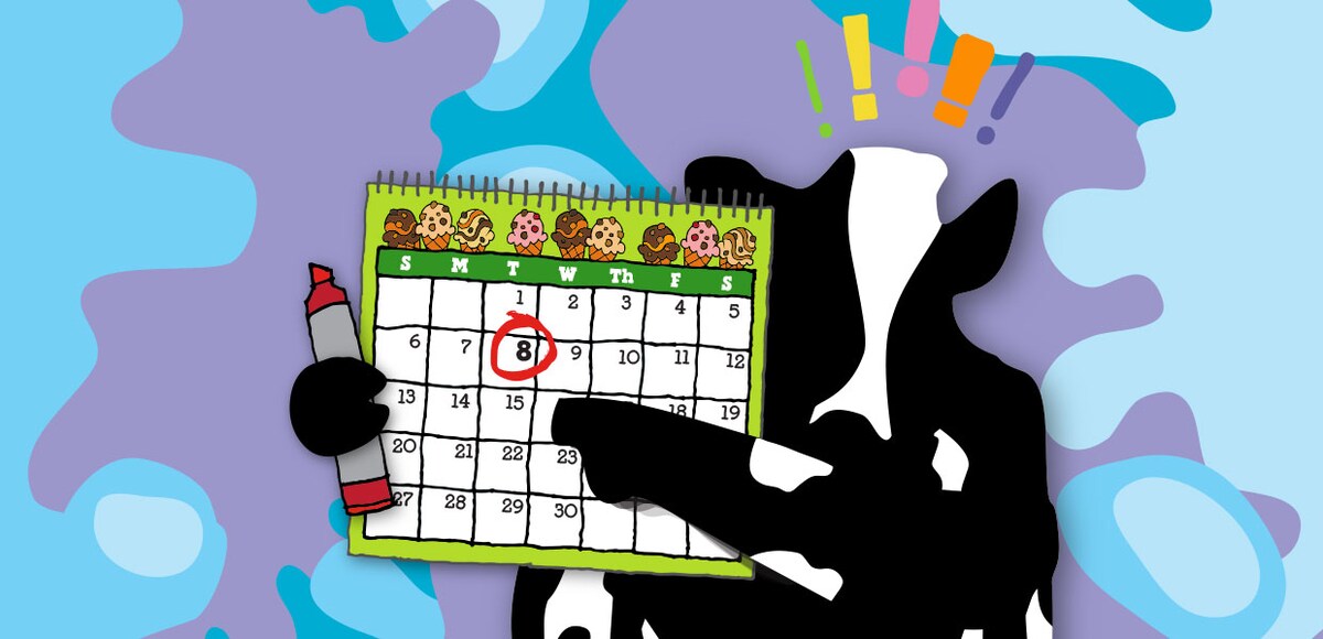 Gift card inside of a waffle cone